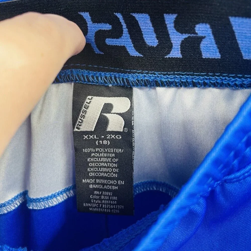 Russell Athletic Youth Boys XXL‎ 18 2 Piece Dri-Power Shirt & Shorts Set in Blue